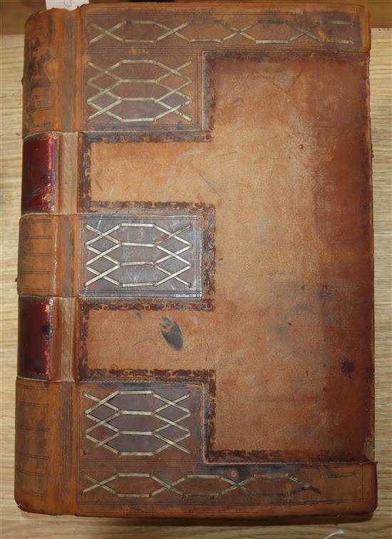 A leather bound ledger with references to Brighton